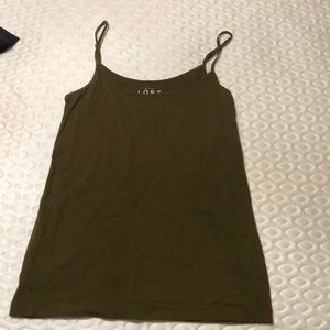Dark Green Loft camisole.